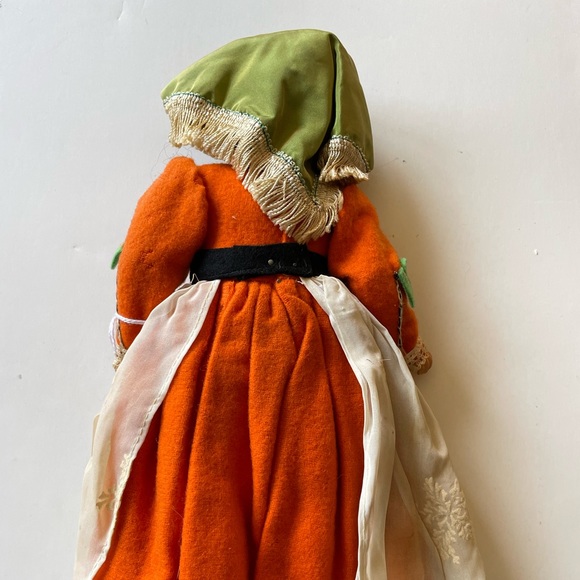 Vintage Doll MAGIS ROMA FELT & CLOTH DOLL 11” TALL with TAG. Italy Frascati - Picture 6 of 9